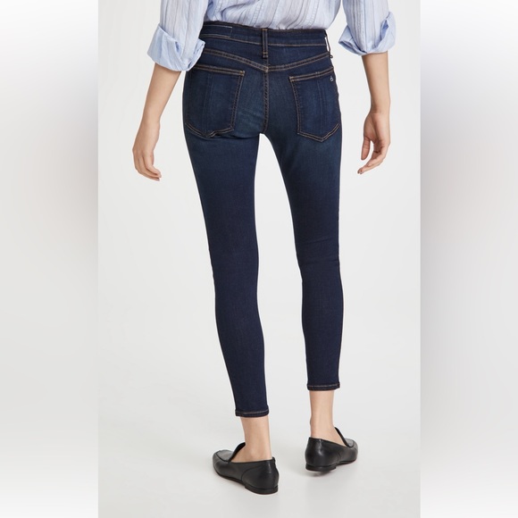 Rag & Bone dark wash skinny jeans. - Picture 2 of 7